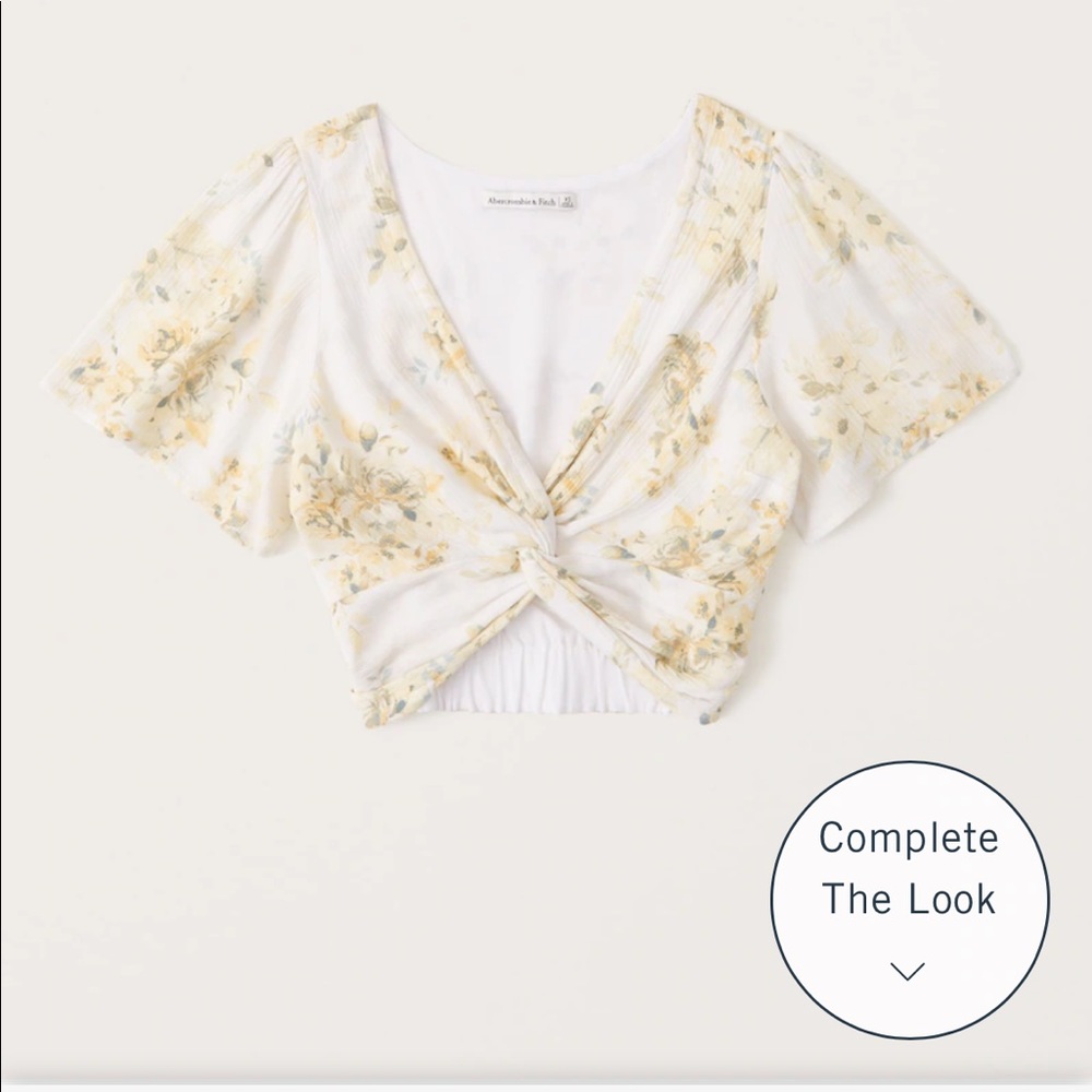 Abercrombie & Fitch Flutter Sleeve Top - image 1